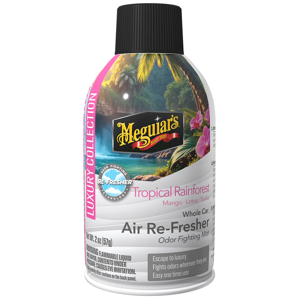 Meguiar’s Tropical Rainforest Whole Car Air Re-Fresher Aerosol – 2oz [G262602]