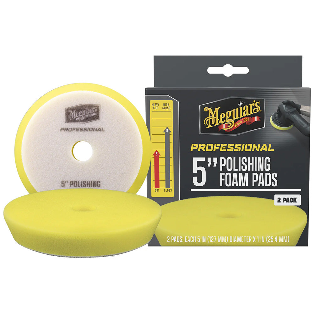Meguiar’s Professional 5″ Polishing Foam Pads *2-Pack [M5PFP2]