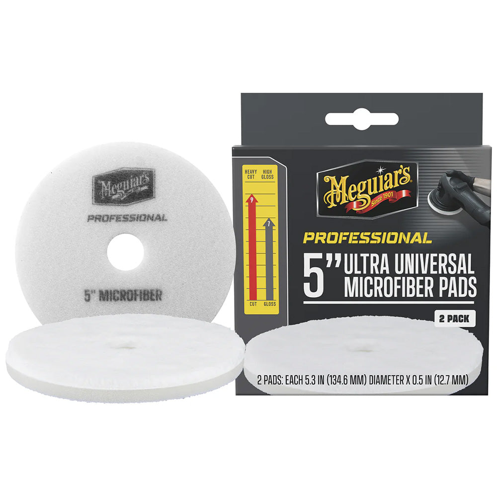 Meguiar’s Professional 5″ Ultra Universal Microfiber Pads *2-Pack [M5MFP2]