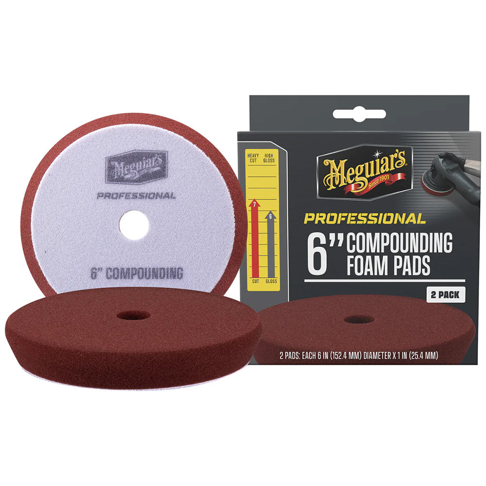 Meguiar’s Professional 6″ Compounding Foam Pads *2-Pack [M6CFP2]