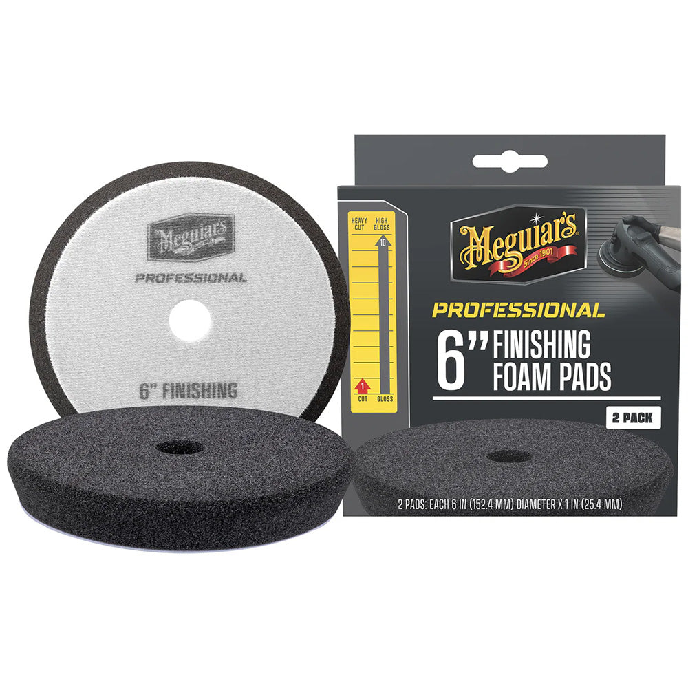 Meguiar’s Professional 6″ Foam Finishing Pads *2-Pack [M6FFP2]