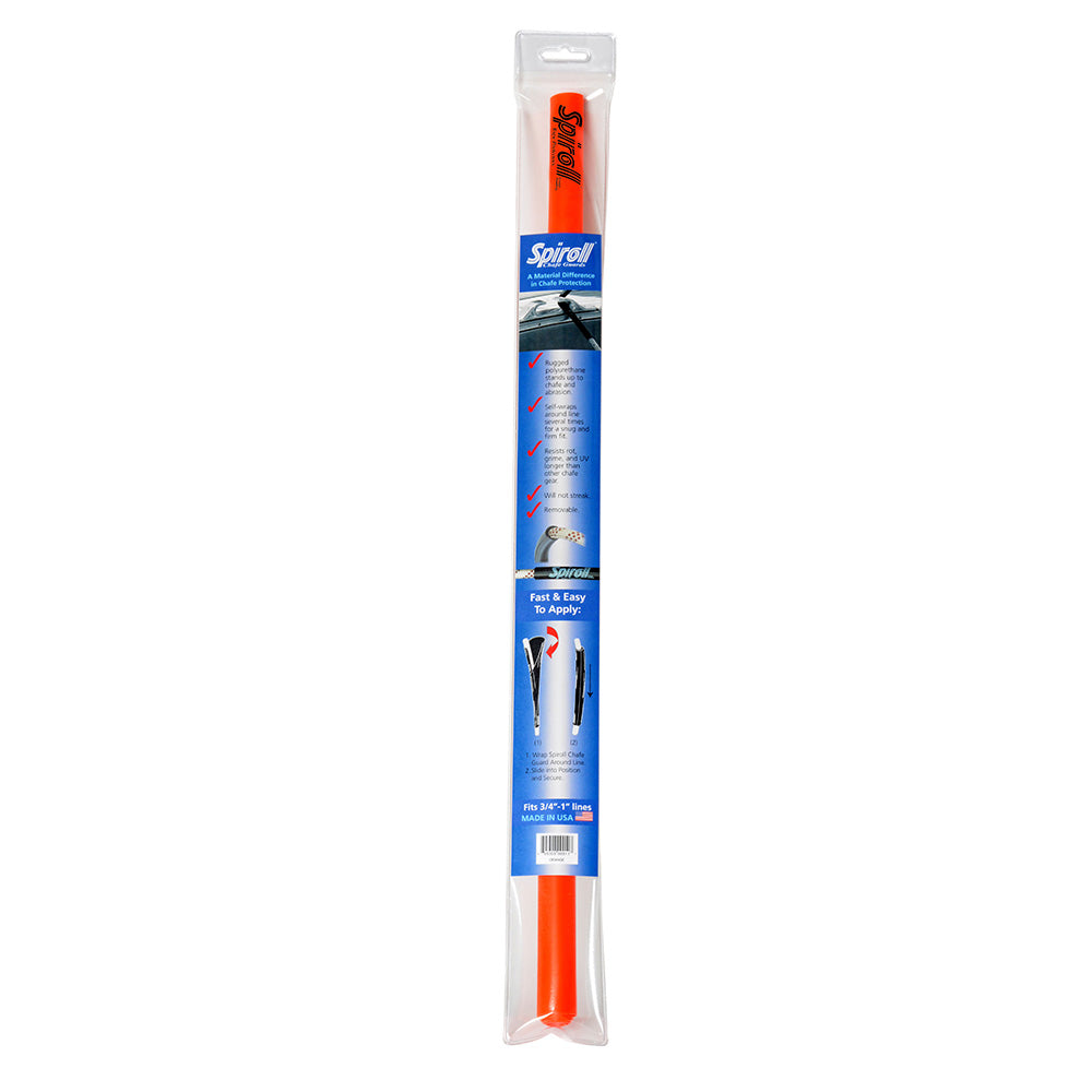 Spiroll Chafe Guard Orange for Lines up to 3/4″-1″ Diameter [SPL-24-O-CG]