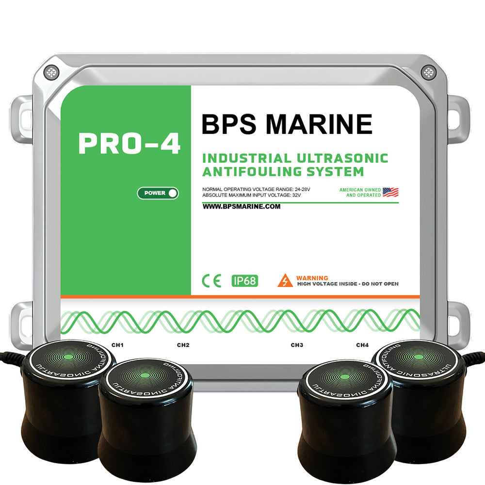 BPS Marine PRO-4 4-Transducer Ultrasonic Antifouling System – 24VDC [24V-PRO-4]