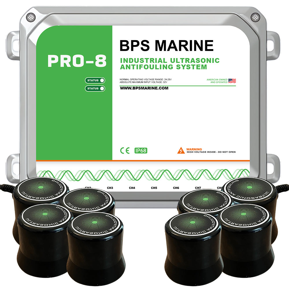 BPS Marine PRO-8 8-Transducer Ultrasonic Antifouling System – 24VDC [24V-PRO-8]