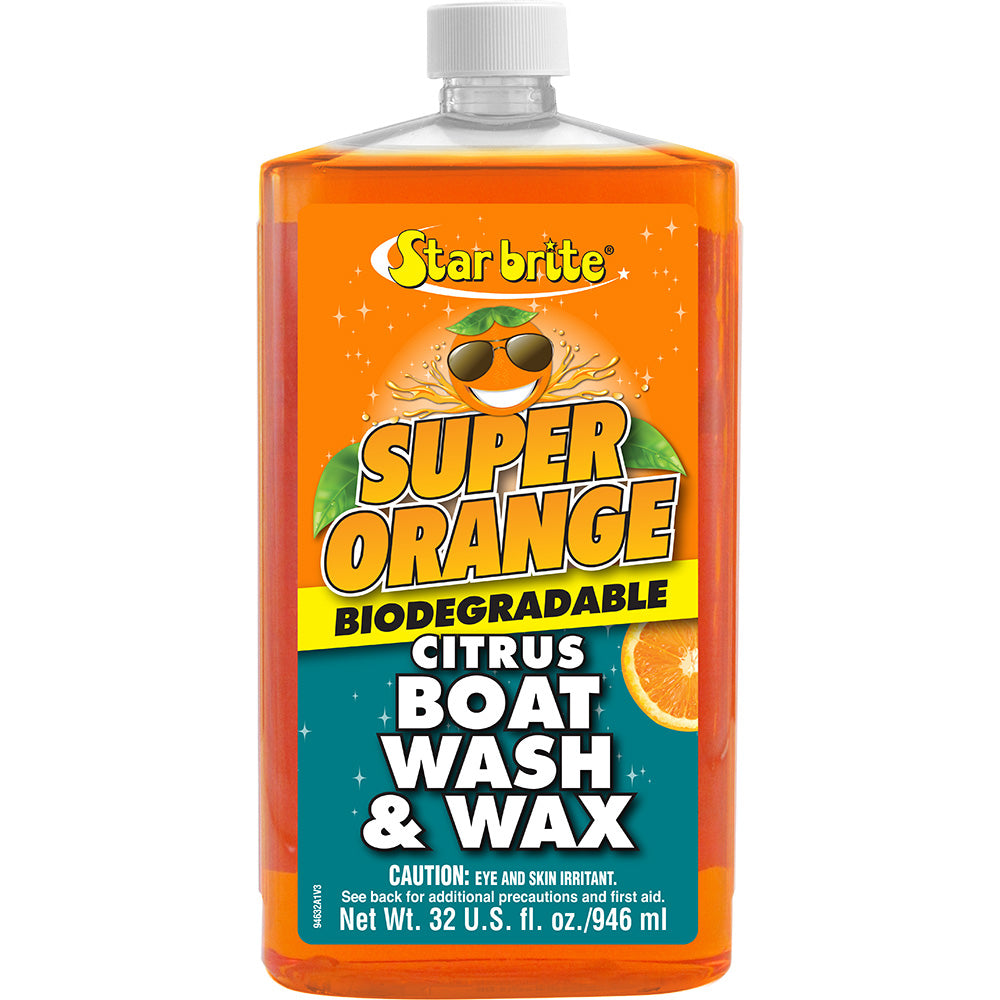 Star brite Super Orange Citrus Boat Wash  Wax – Fresh  Salt Water – 32 oz [94632]