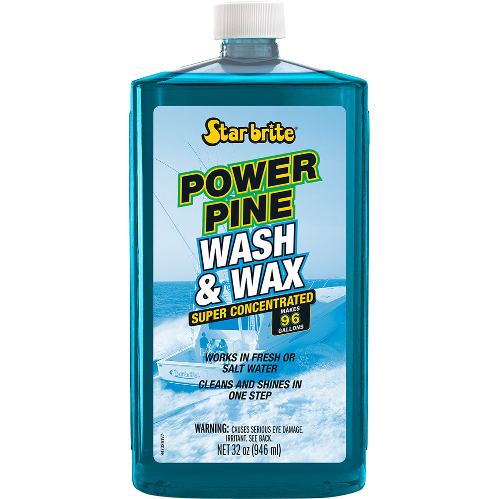 Star brite Power Pine Boat Wash  Wax – Concentrated Marine Grade Formula – 32 oz [94732]