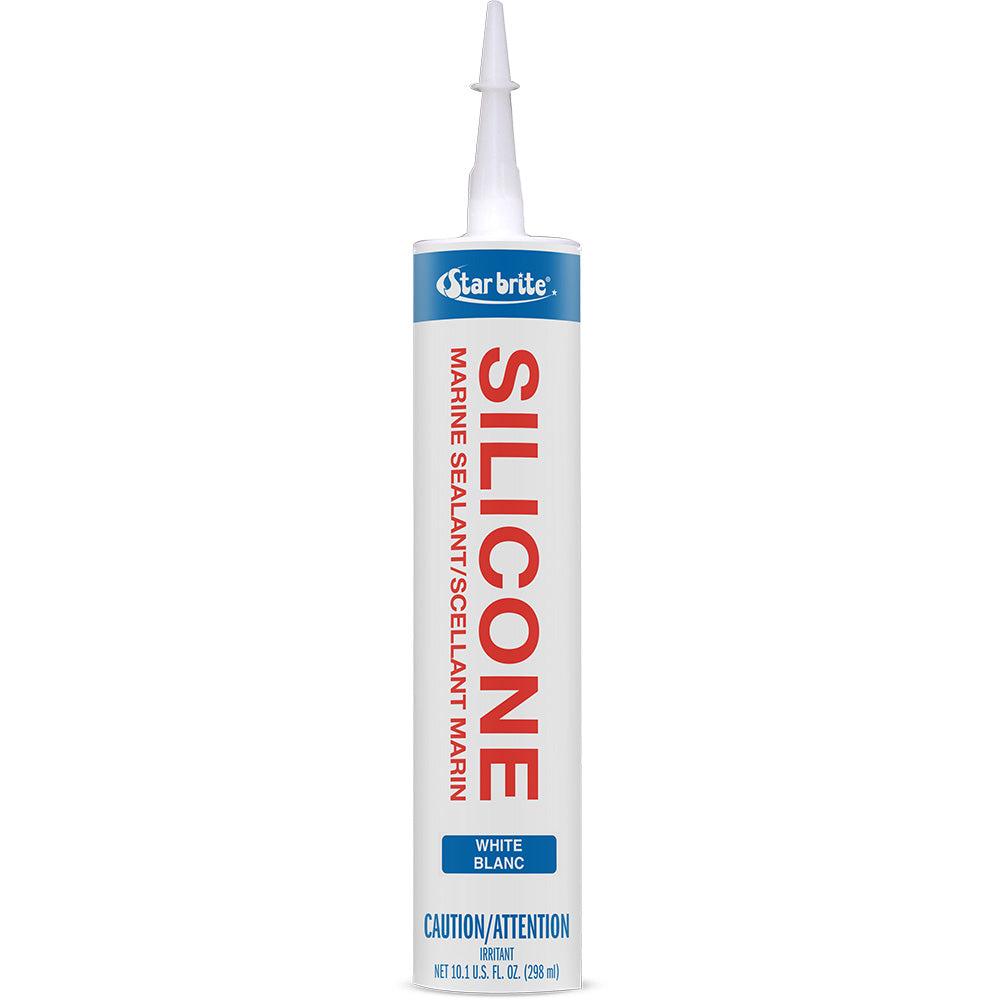 Star brite Marine Silicone Sealant – White – 10.3 oz [82121]