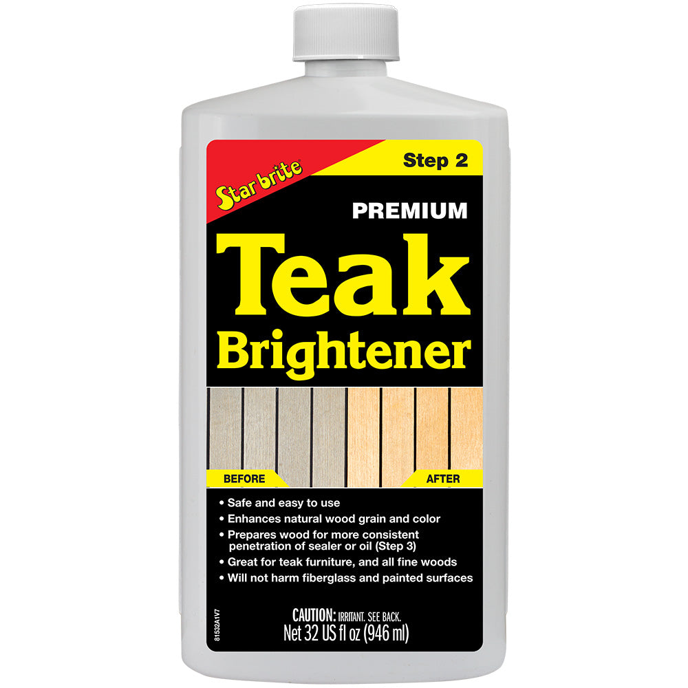 Star brite Premium Teak Brightener – Step 2 – 32 oz [81532]