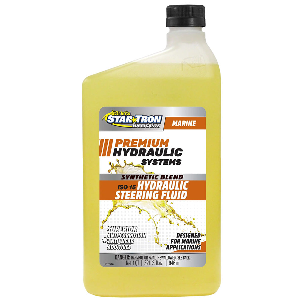Star brite Hydraulic Steering Fluid – ISO 15 Marine Synthetic Blend – 32 oz [18532]