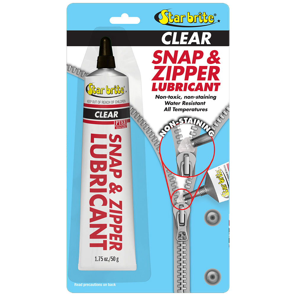 Star brite Snap  Zipper Lubricant – Clear, Multi-Use – 1.75 oz [89102P]