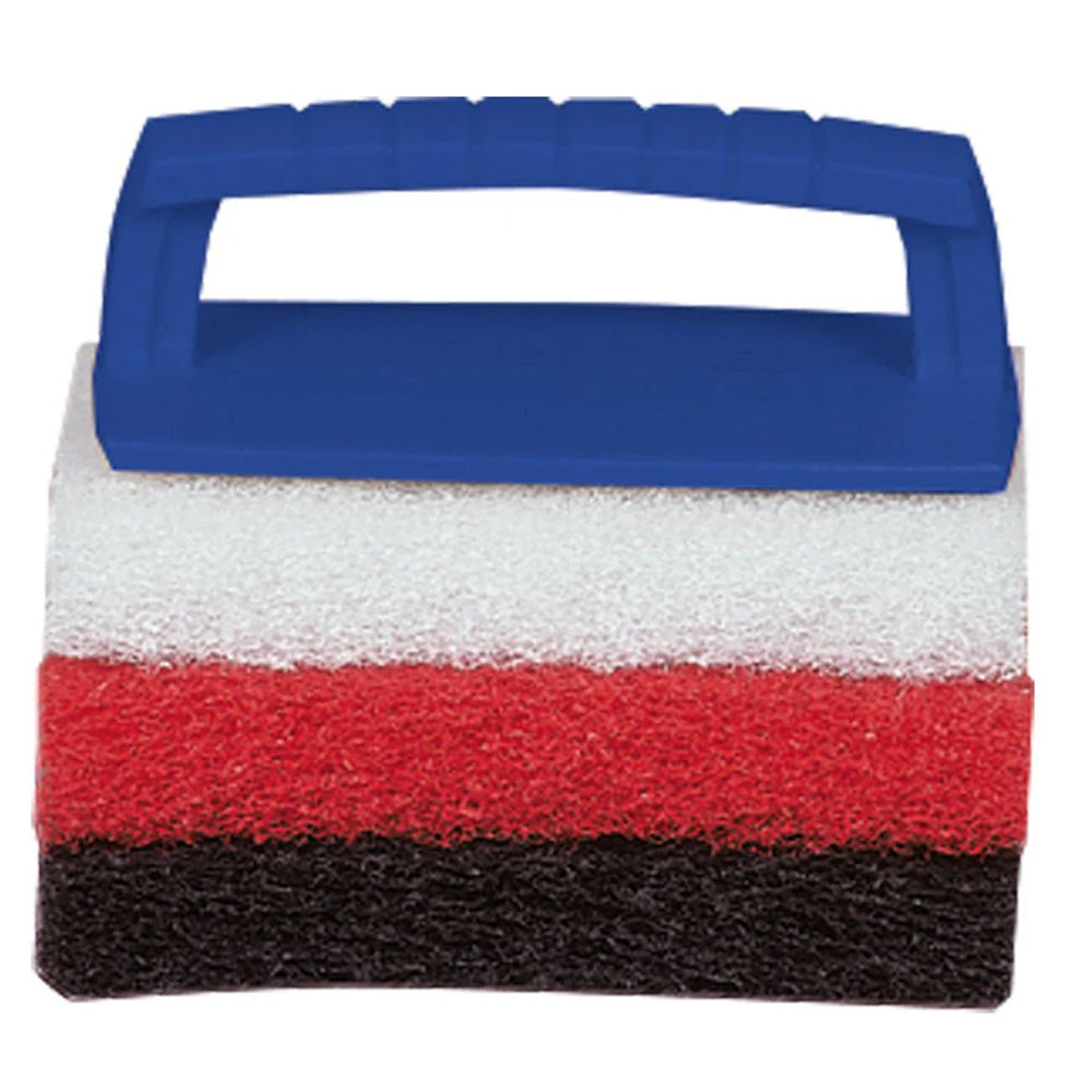 Star brite Multi-Texture Scrub Pad Kit w/Interchangeable Handle – 3 Pads [40023]