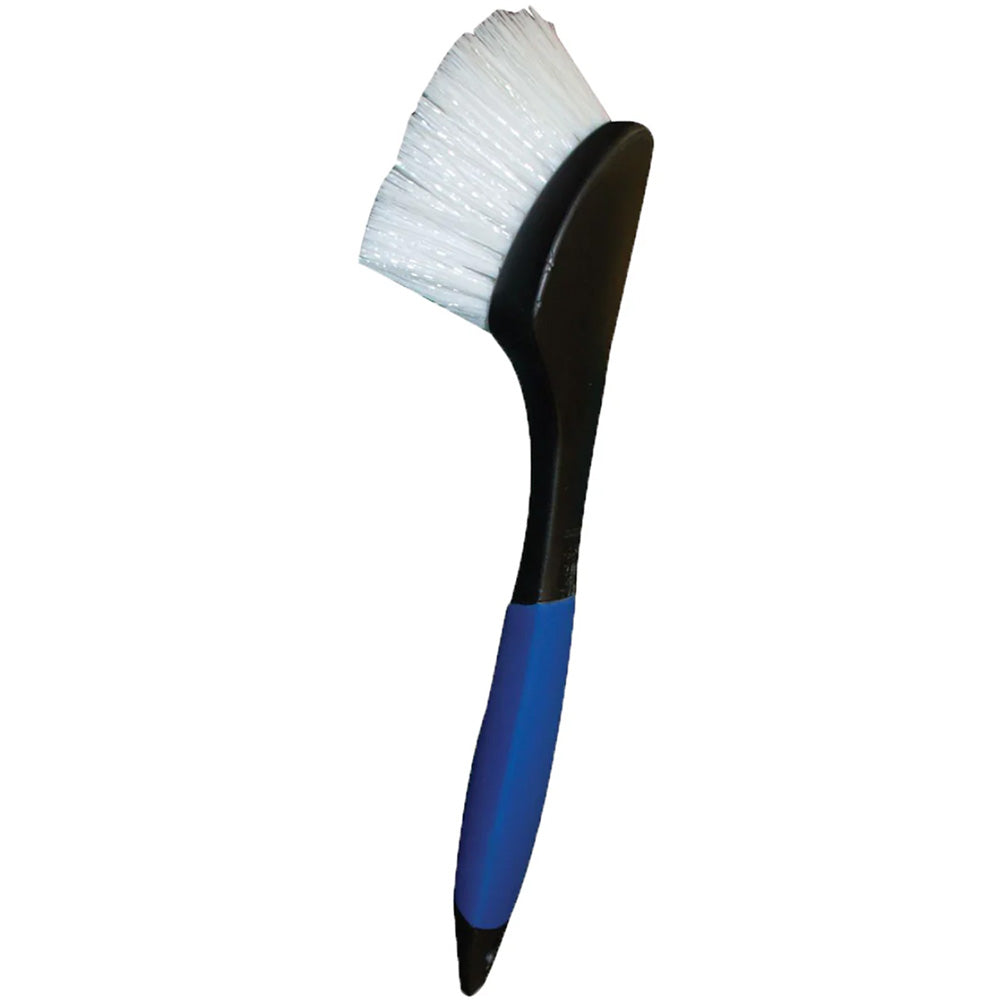 Star brite Stiff Deck Brush w/Long Handle – Heavy-Duty Marine Scrubber [40115]