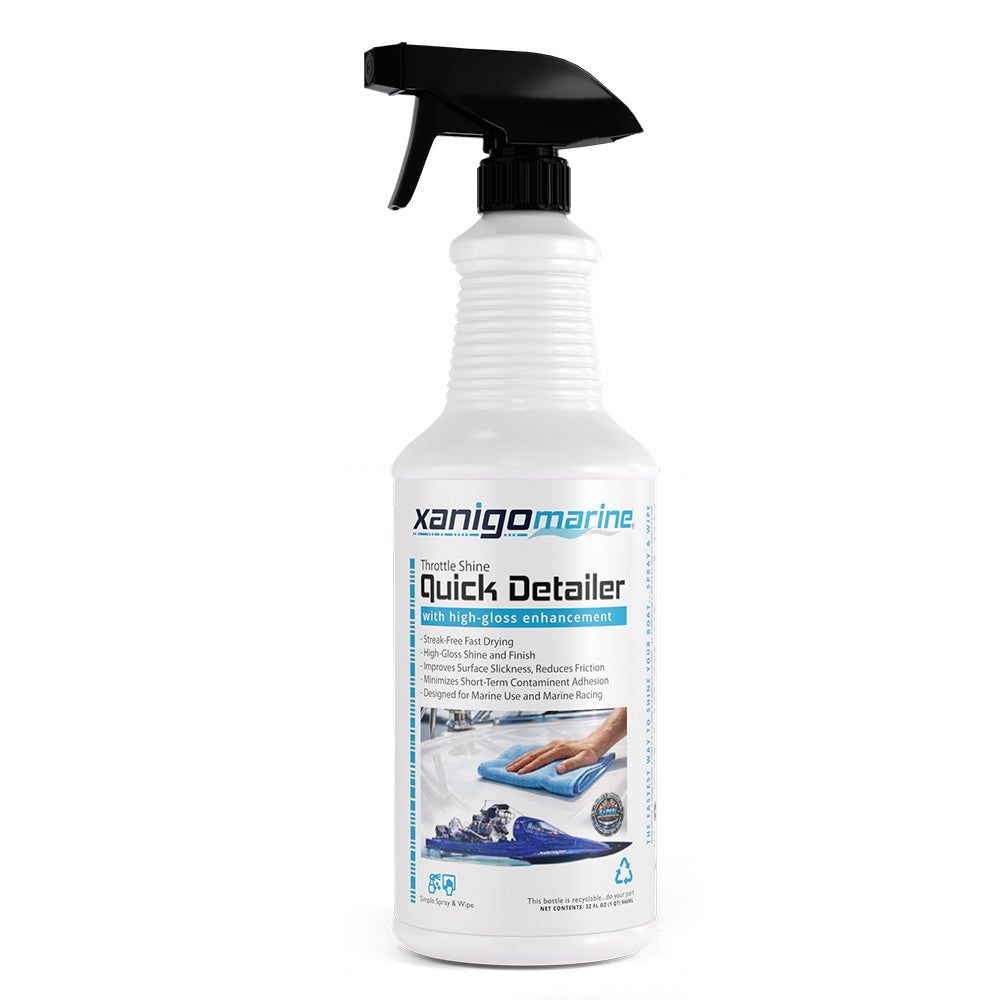 Xanigo Marine Throttle Shine Marine Quick Detailer – 32oz [XMQD32]