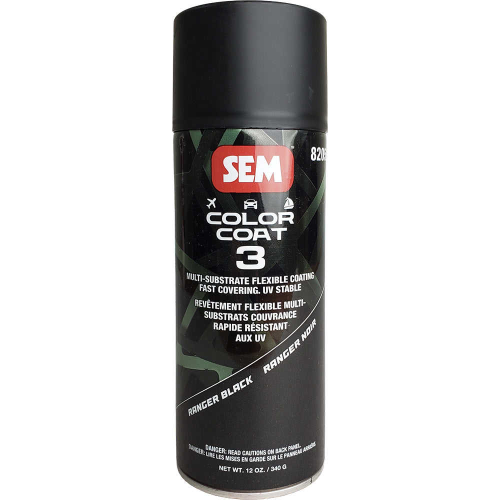 SEM Color Coat 3 – Ranger Black – 12 oz [82053]