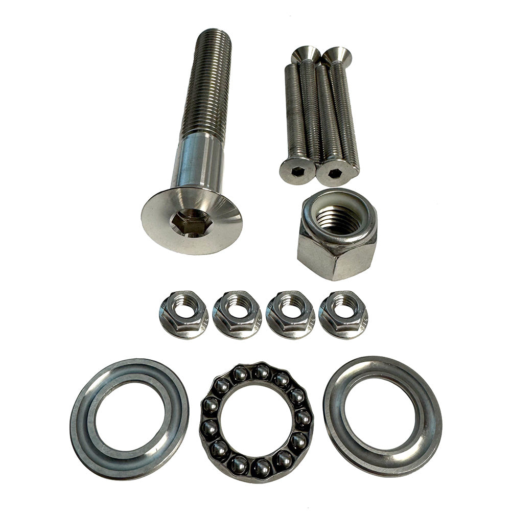 Sea Swivel Replacement Mount Hardware Kit w/5″ Main Bolt, Nut, Bearing,  4-Bolt Package of Mounting Hardware [SEA-HDM-HARDWARE-KIT]