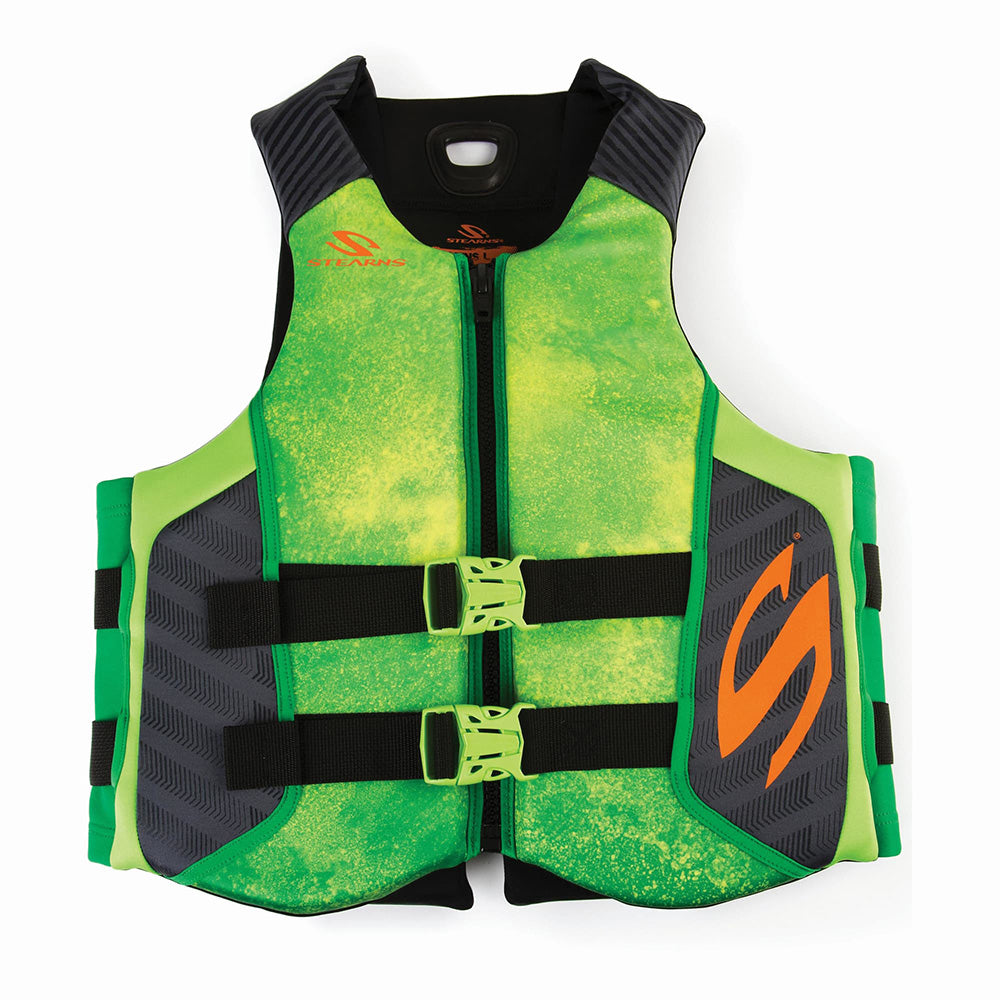 Stearns Adult Hydroprene Life Vest – Green – Medium [2000037992]