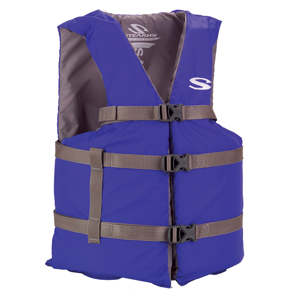 Stearns Adult Life Vest USCG Approved Type III PFD – Blue – Oversize Fit [2158931]