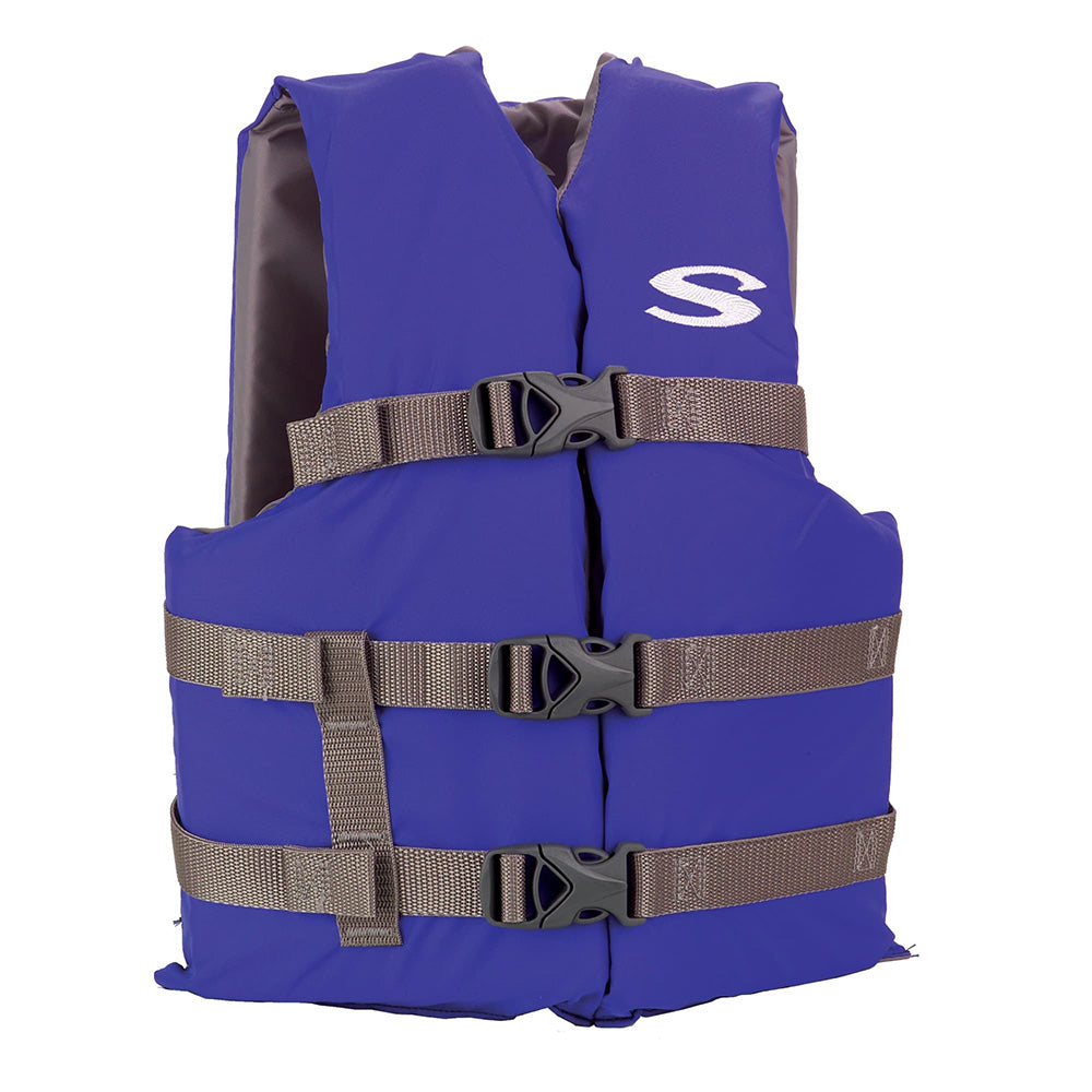 Stearns Adult Life Vest USCG Approved Type III PFD – Blue – Standard Fit [2158937]