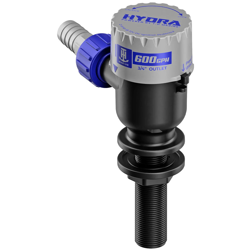 T-H Marine HYDRA Livewell Pump – 600 GPH – 12V – Long Nozzle [PMP-LWL6-DP]