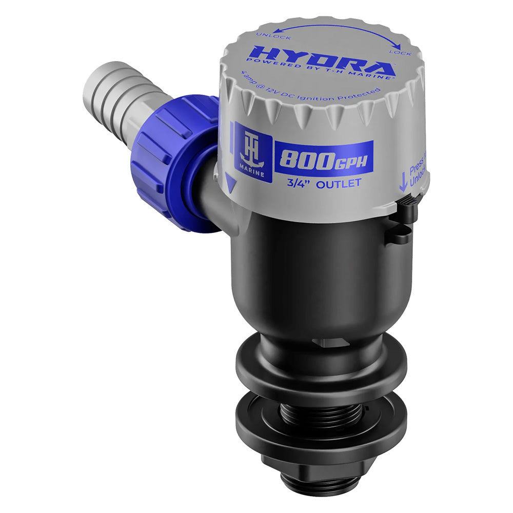 T-H Marine HYDRA Livewell Pump – 800 GPH – 12V – Short Nozzle [PMP-LWS8-DP]