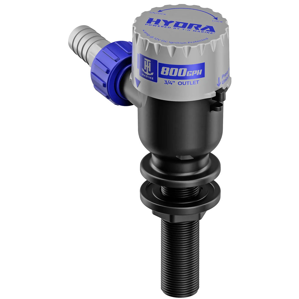 T-H Marine HYDRA Livewell Pump – 800 GPH – 12V – Long Nozzle [PMP-LWL8-DP]