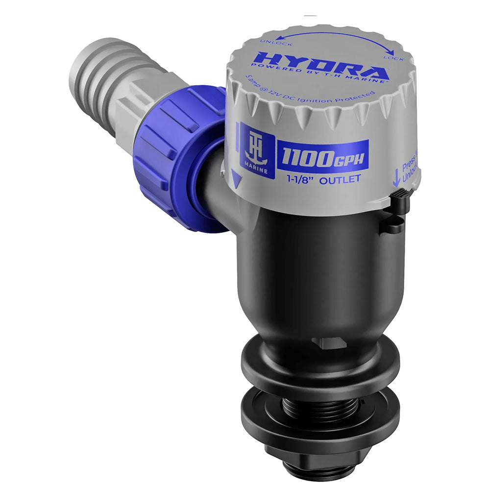 T-H Marine HYDRA Livewell Pump – 1100 GPH – 12V – Short Nozzle [PMP-LWS11-DP]