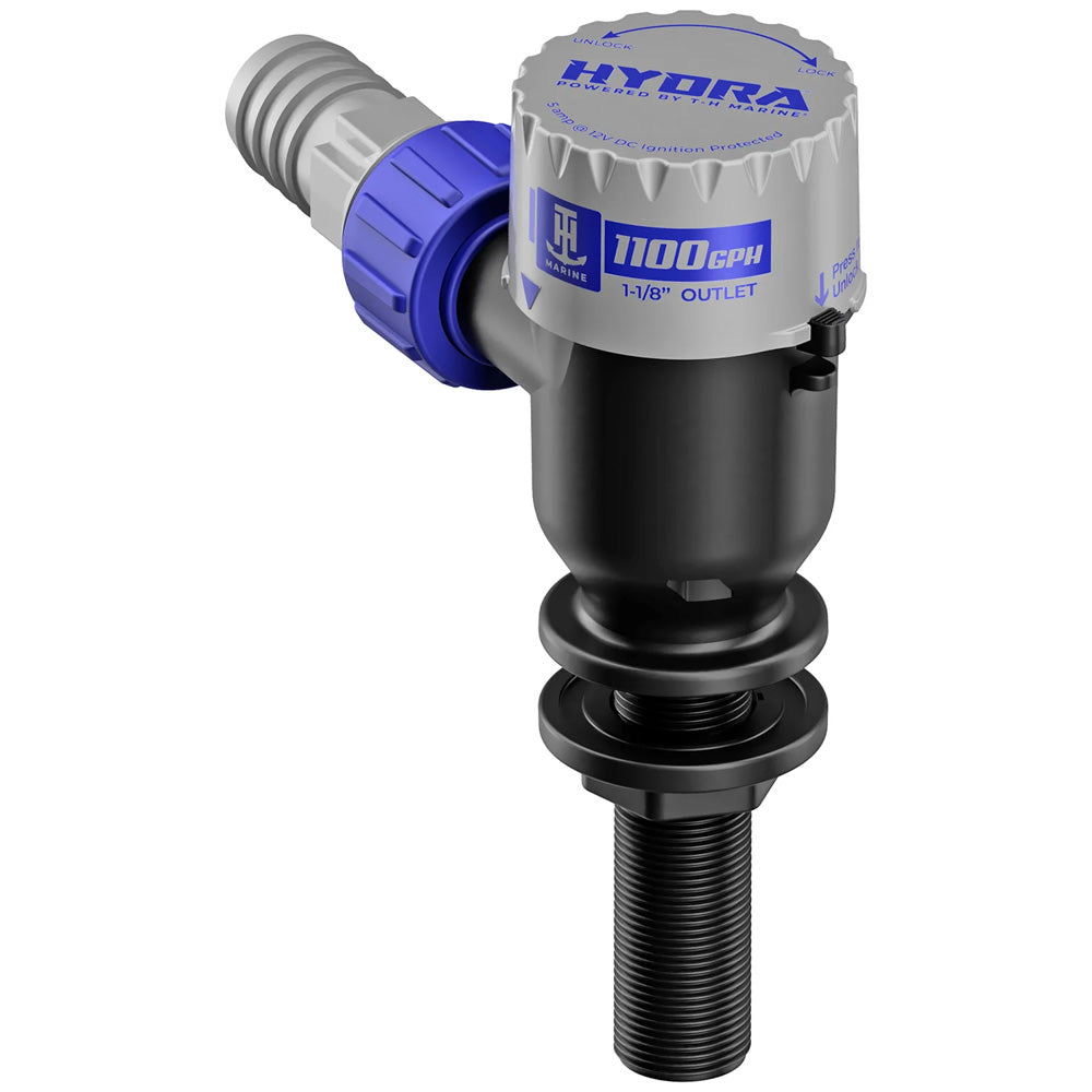 T-H Marine HYDRA Livewell Pump – 1100 GPH – 12V – Long Nozzle [PMP-LWL11-DP]