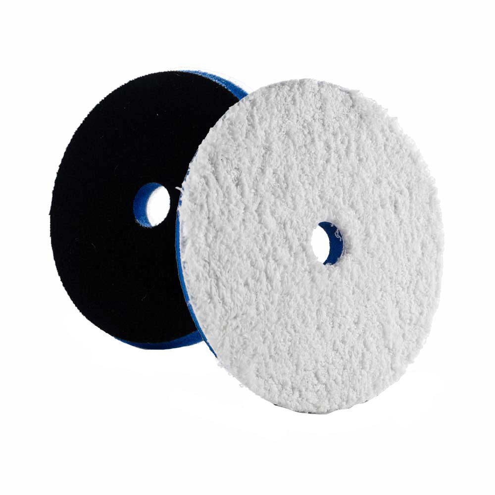 Lake Country HDO Heavy Cutting Microfiber Pad 6.5″ – Blue Foam w/White Microfiber [HDO-650F-LC]