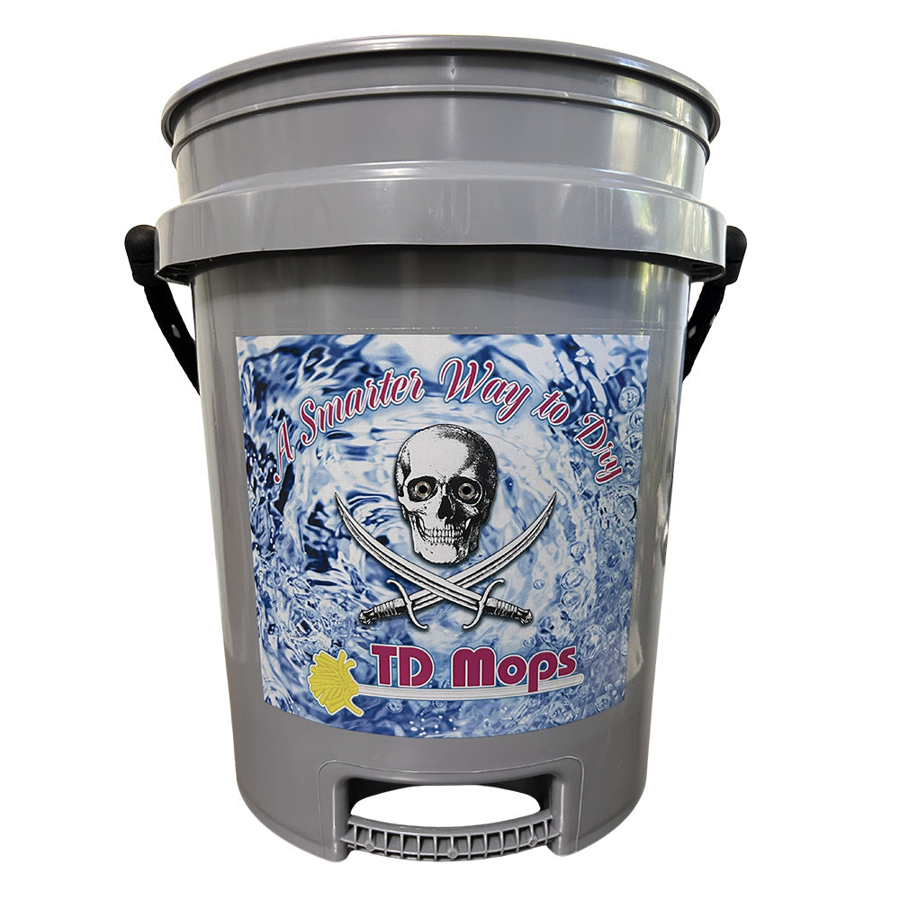 TD Mop TD Grip Bucket – Gray – 5 Gallon [GRAYGRIP]