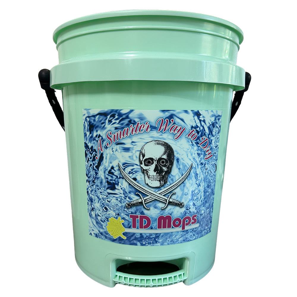 TD Mop TD Grip Bucket – Teal Green – 5 Gallon [GREENGRIP]