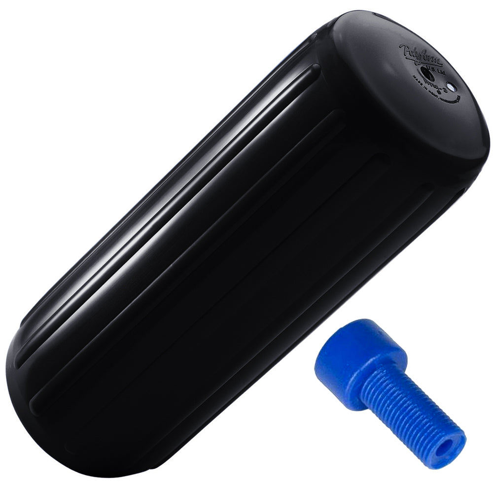 Polyform HTM-4 Fender 13.5″ x 34.8″ – Black w/Adapter [HTM-4 BLACK W/AIR ADAPTER]