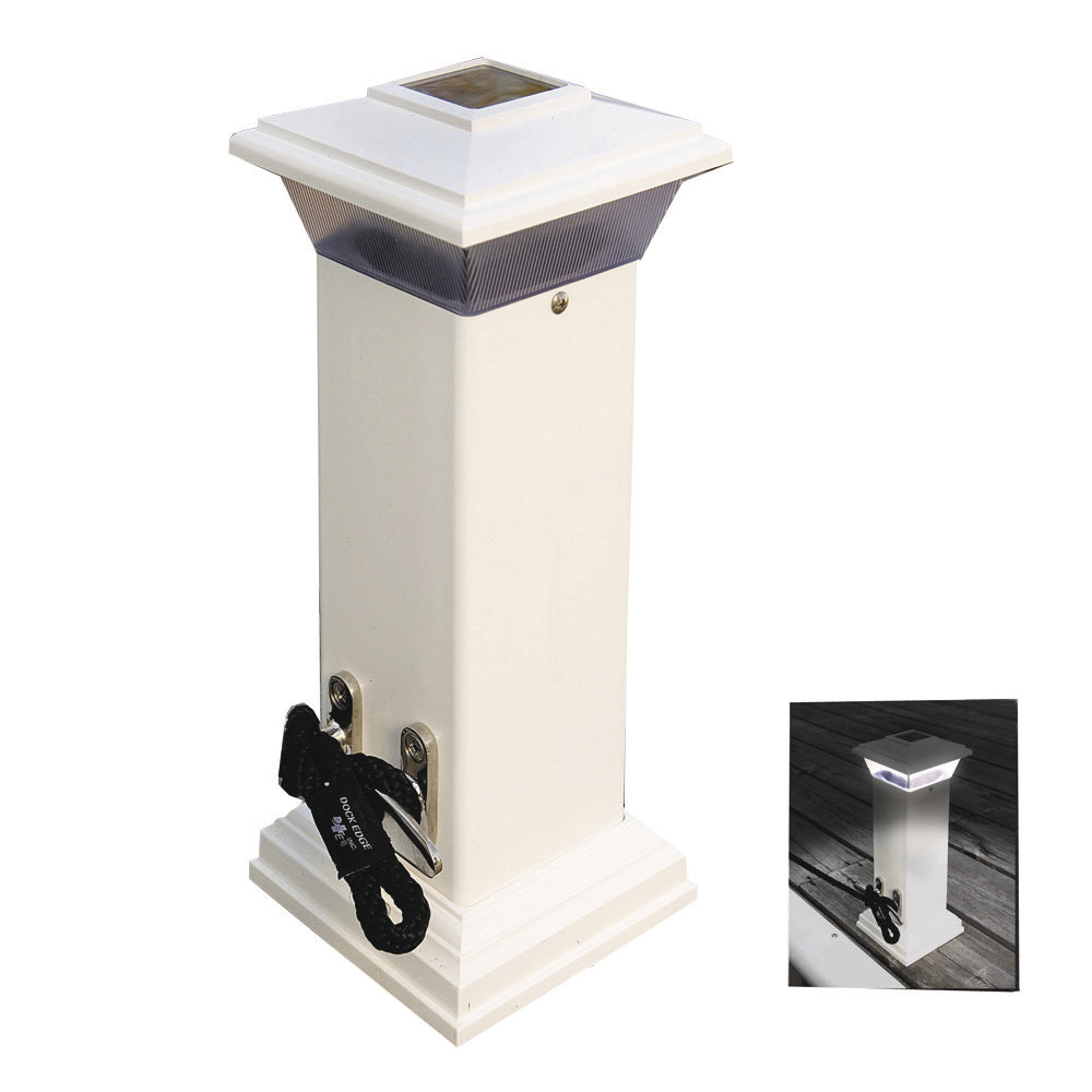 Dock Edge Cleatlite Solar Dock Light w/SS Mooring Cleat 12″ [DE96250F]