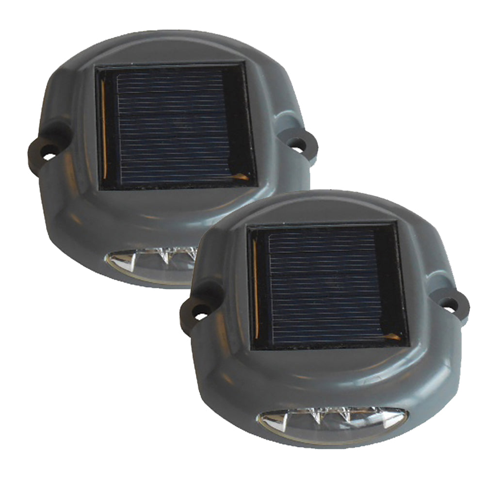 Dock Edge Docklite Solar Dock & Deck Light – 2-Pack [DE96262F]