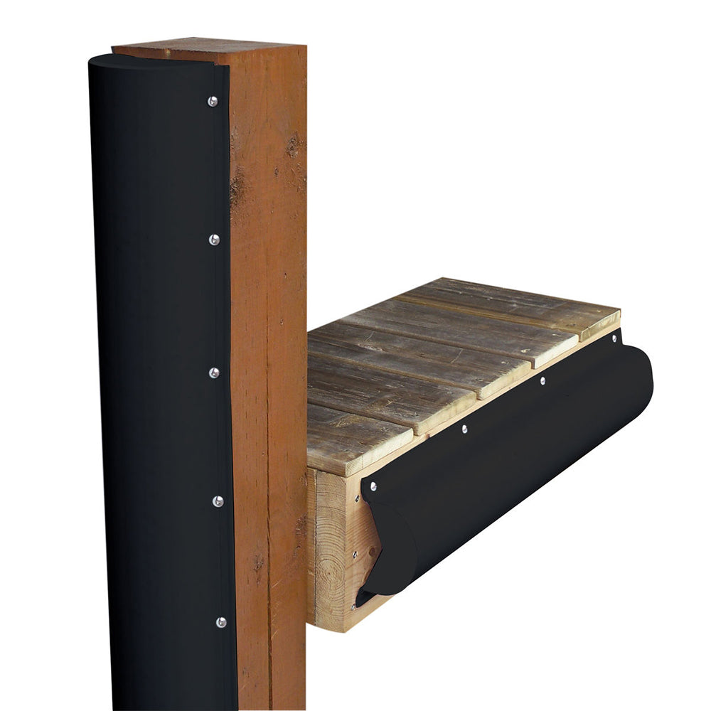 Dock Edge Piling Bumper – One End Capped – 6′ – Black [DE1020BF]