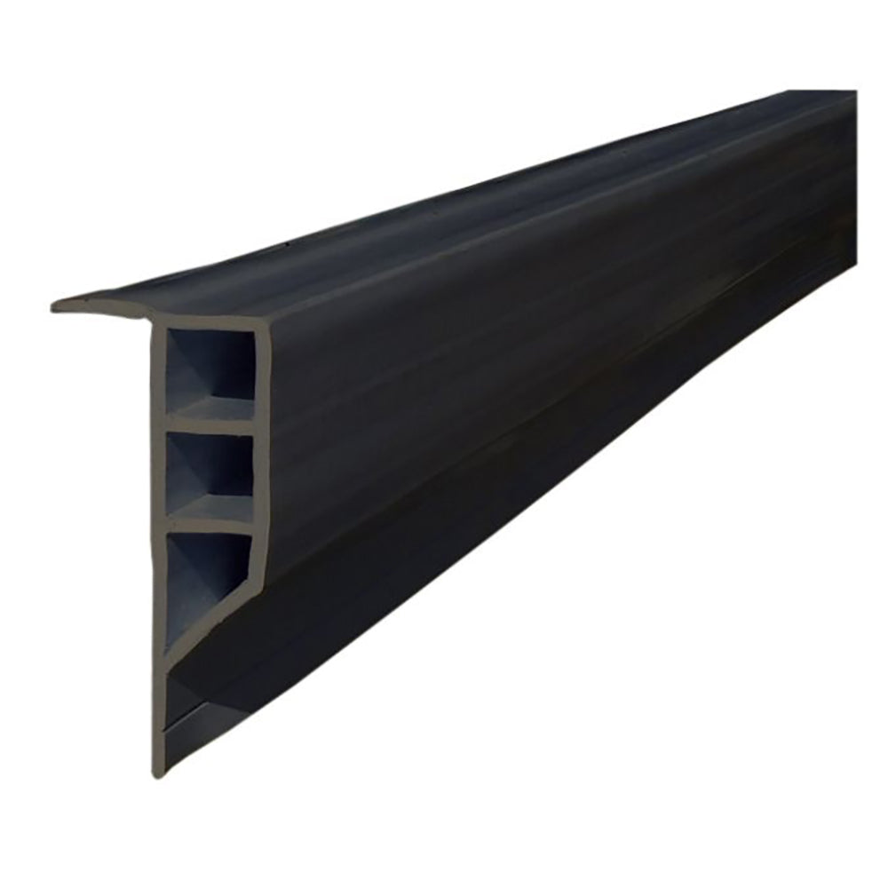 Dock Edge Standard PVC Full Face Profile – 16′ Roll – Black [DE1163F]