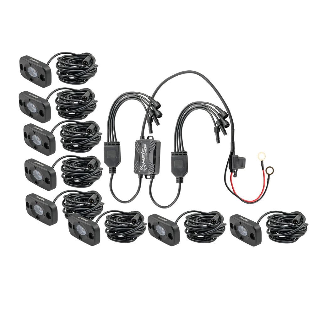 HEISE RGB Accent Lighting Kit – 8 Pack [HE-8TLRGBK]