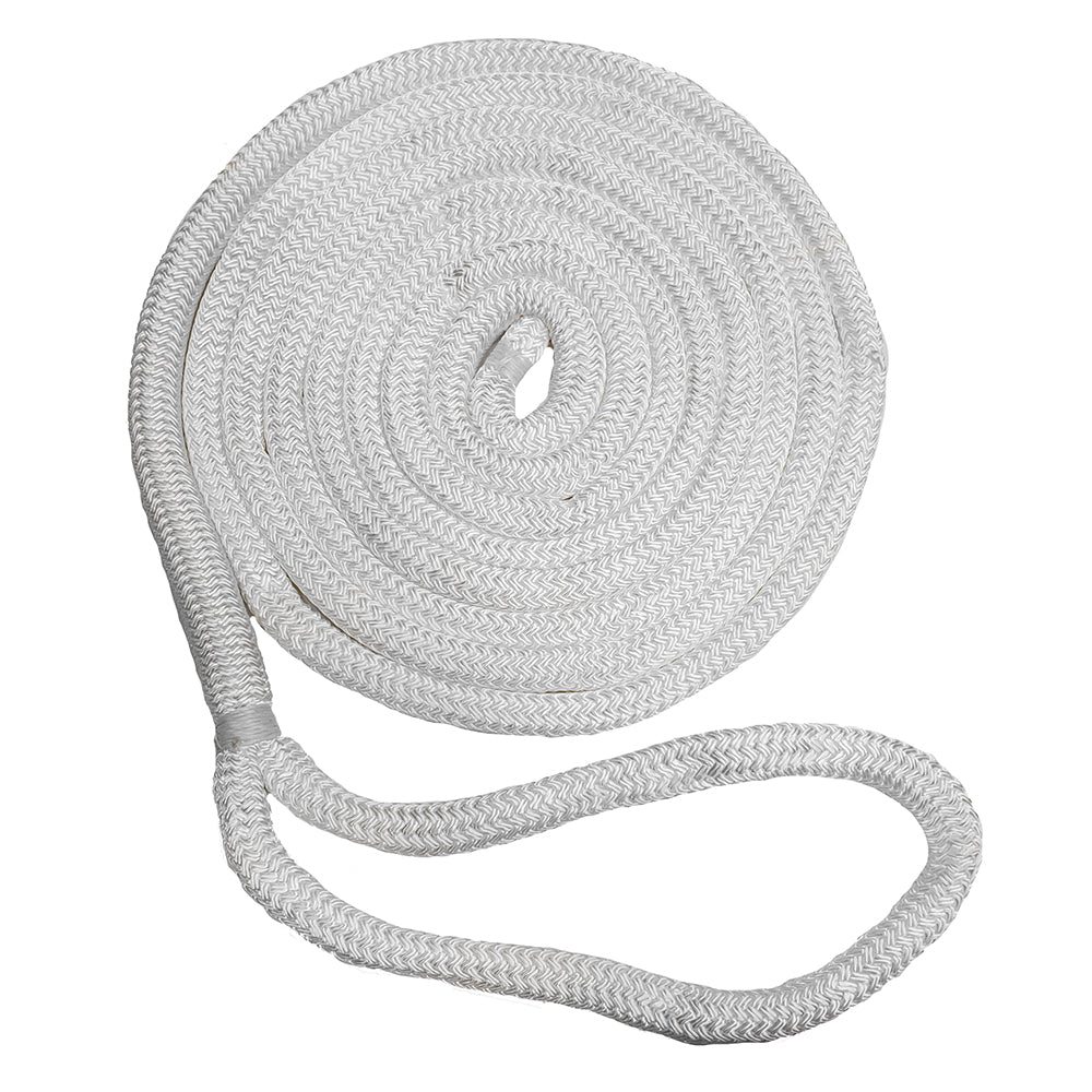 New England Ropes 1/2″ Double Braid Dock Line – White – 25 [C5050-16-00025]