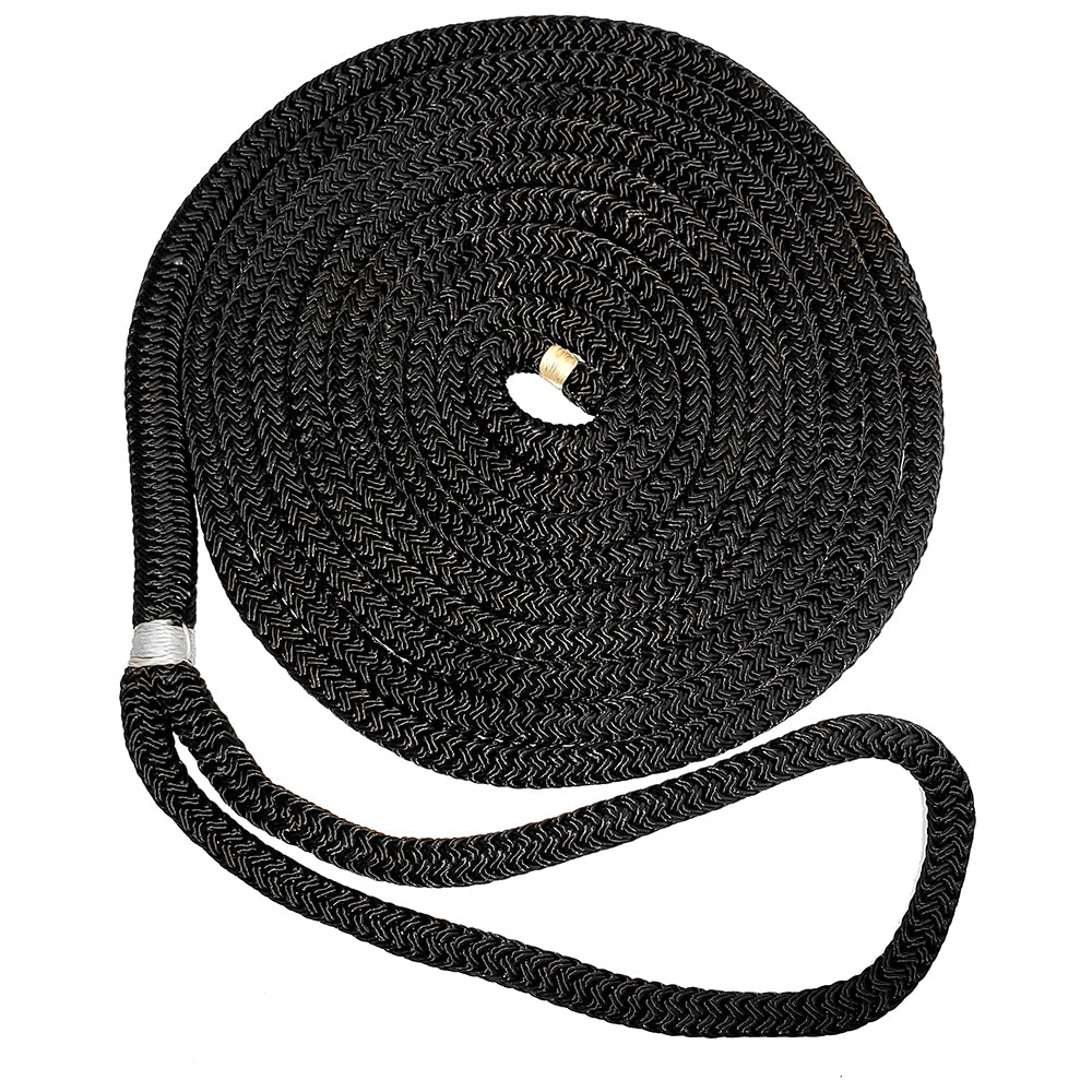 New England Ropes 5/8″ Double Braid Dock Line – Black – 50 [C5054-20-00050]