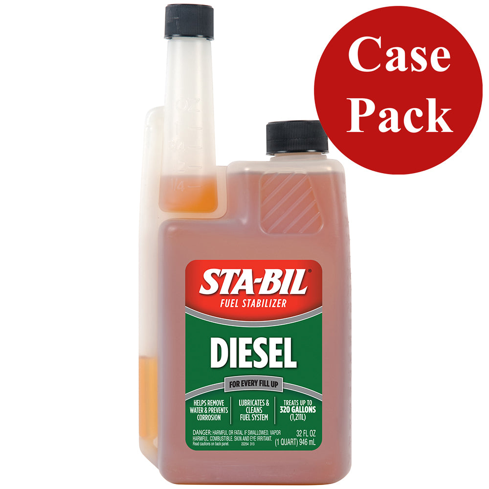 STA-BIL Diesel Formula Fuel Stabilizer  Performance Improver – 32oz *Case of 4* [22254CASE]