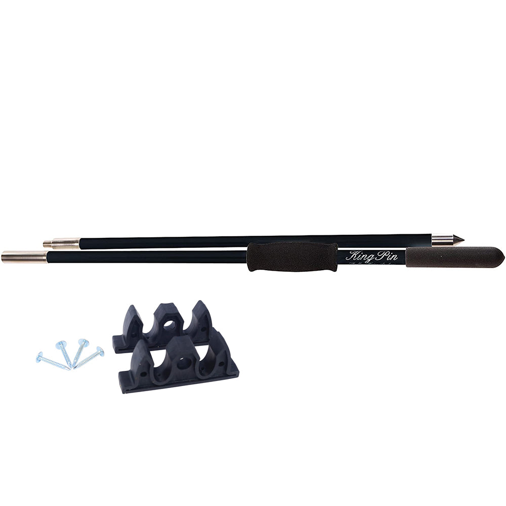 Panther 12 King Pin Anchor Pole – 2-Piece – Black [KPP120B]
