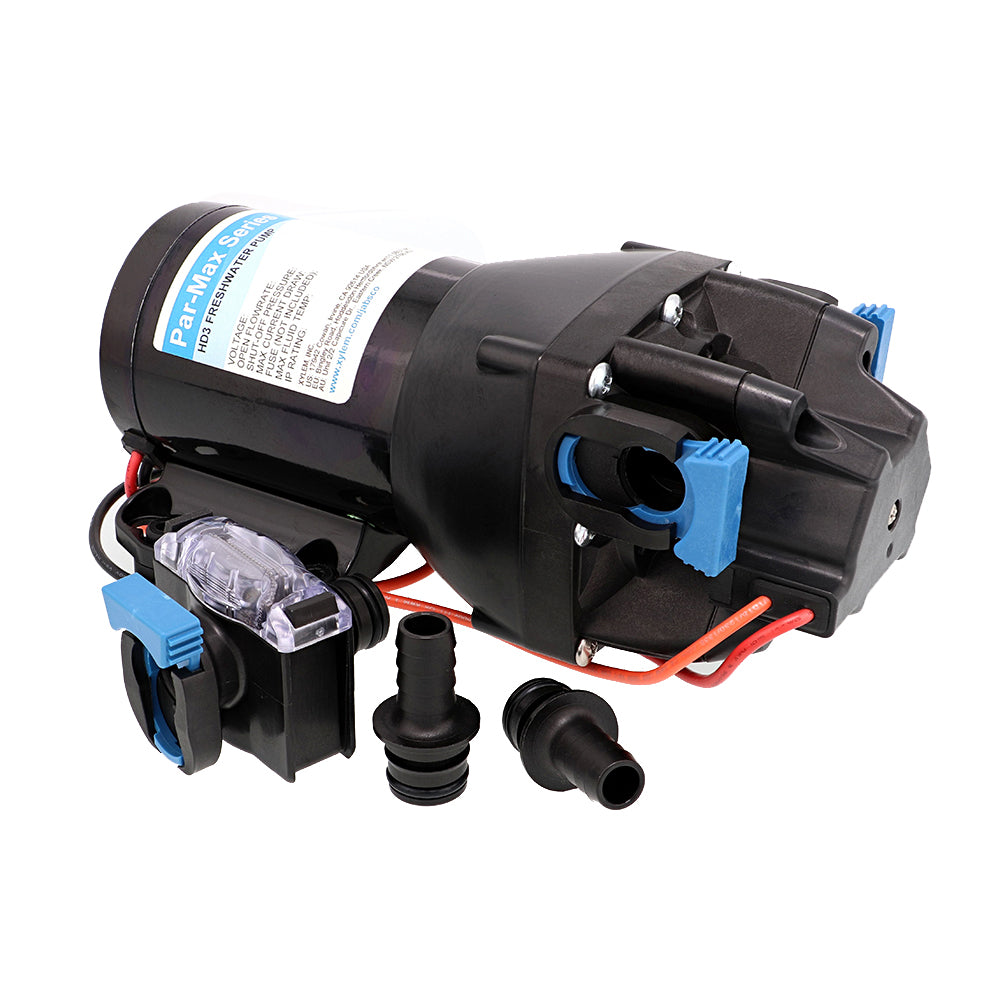 Jabsco Par-Max HD3 Heavy Duty Water Pressure Pump – 12V – 3 GPM – 40 PSI [Q301J-115S-3A]