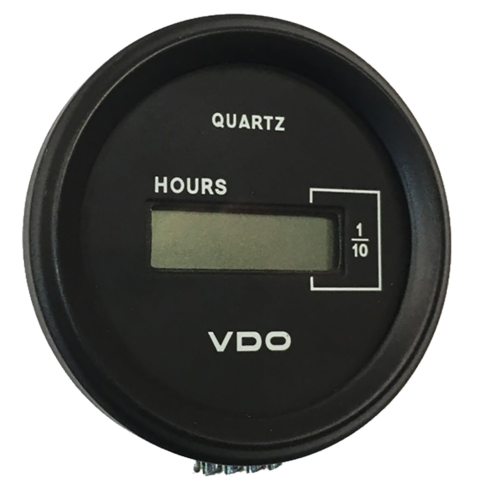 VDO Cockpit Marine 52mm (2-1/16″) LCD Hourmeter – Black Dial/Chrome Bezel  [331-546]