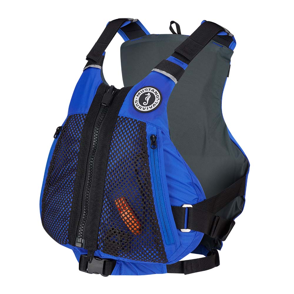 Mustang Trident Foam Vest – Blue – Small/Medium [MV7160-131-S/M-216]