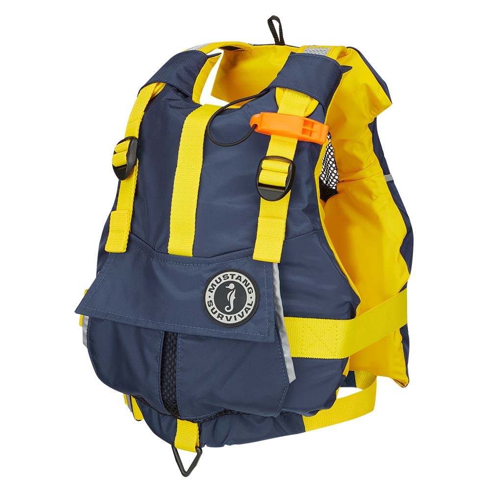 Mustang Youth Bobby Foam Vest – Yellow/Navy [MV2500-5-0-216]
