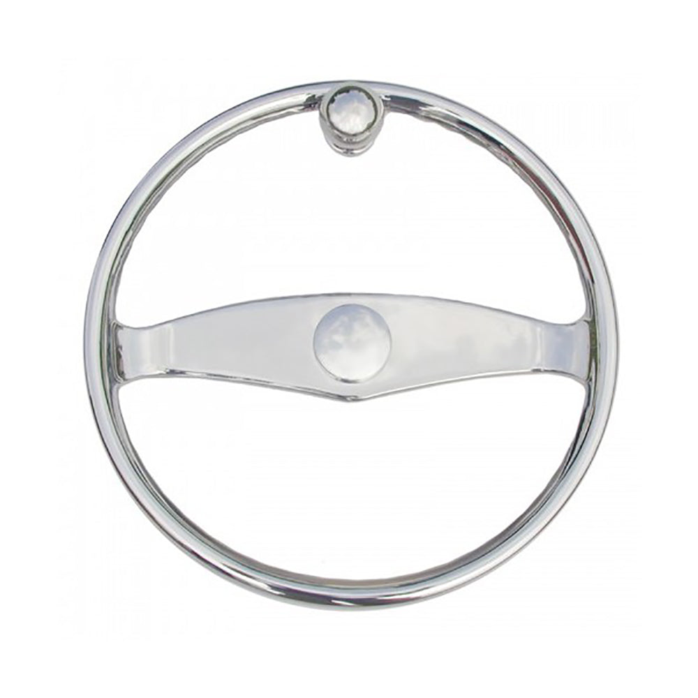 Schmitt Marine – Ongaro Wheel – 15.5″ w/Knob for 3/4″ Teleflex Tapered Shaft [50003]