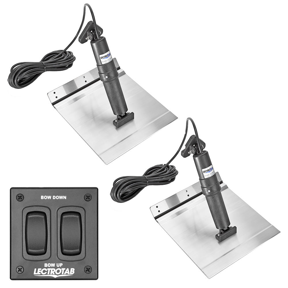 Lectrotab XKA Aluminum Alloy Trim Tab Kit w/Rocker Switch – 9 x 12 [XKAF9X12A]