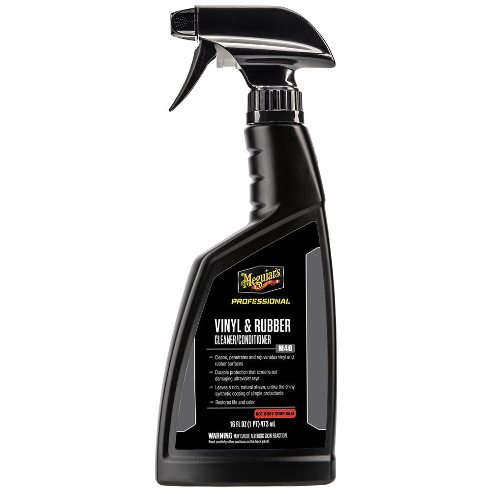 Meguiars M40 Mirror Glaze Vinyl  Rubber Cleaner  Conditioner – 16oz [M4016]