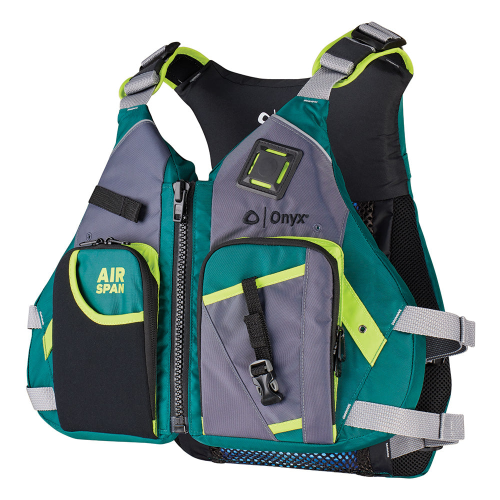 Onyx Airspan Angler Life Jacket – M/L – Green [123200-400-040-23]