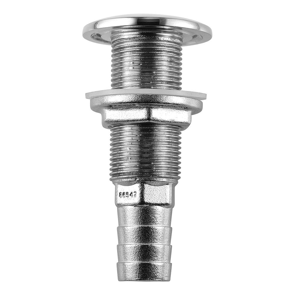 Attwood Stainless Steel Thru-Hull Standard Straight Barbed – 5/8″ Inner Diameter  [66546-3]