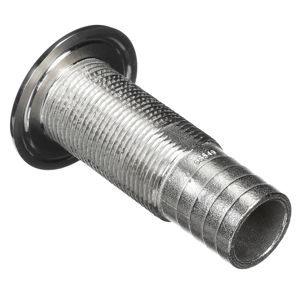 Attwood Stainless Steel Thru-Hull Standard Straight Barbed – 1-1/8″ Inner Diameter [66549-3]